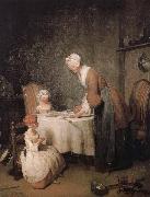 Jean Baptiste Simeon Chardin Fasting prayer Sweden oil painting artist
